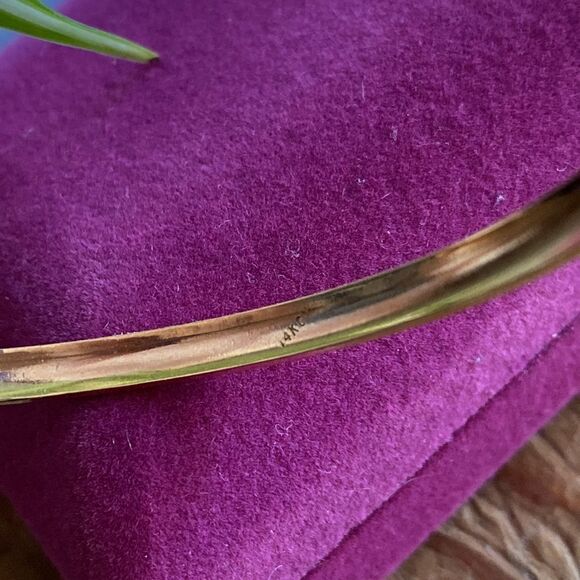💛 14k Gold Filled Mexico Bangles - Picture 5 of 7
